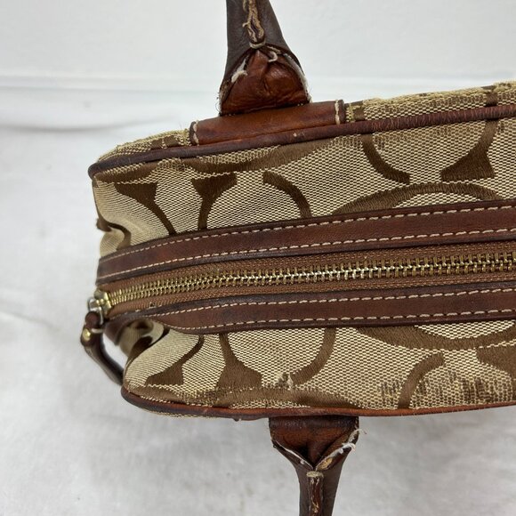 Vintage COACH Hamptons Signature Classic Logo Bag Satchel - Picture 14 of 16